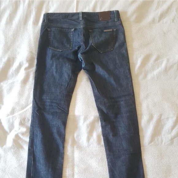 Armani Exchange AX Slim Cut Low-Rise Denim Jeans - Size 4 (Equivalent to 26) - Picture 4 of 10
